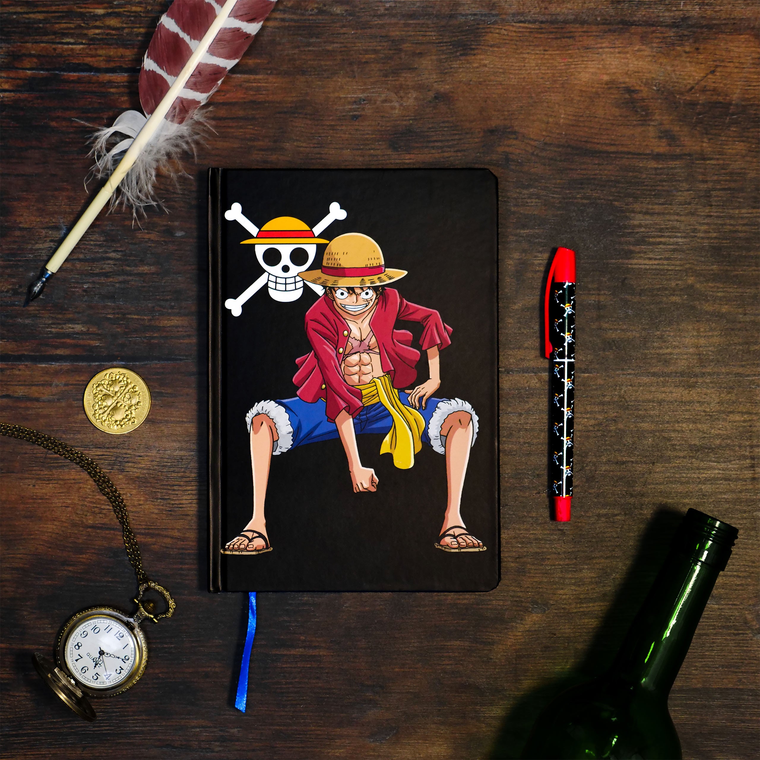 Produktbild One Piece - Ruffy Notizbuch A5 mit Stift