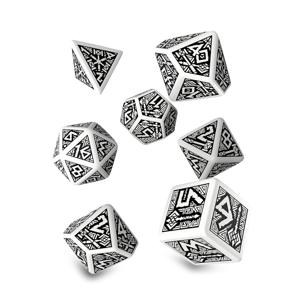 Produktbild Dwarven White & Black RPG Würfel Set 7tlg