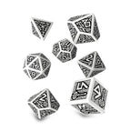 Produktbild Dwarven White & Black RPG Würfel Set 7tlg