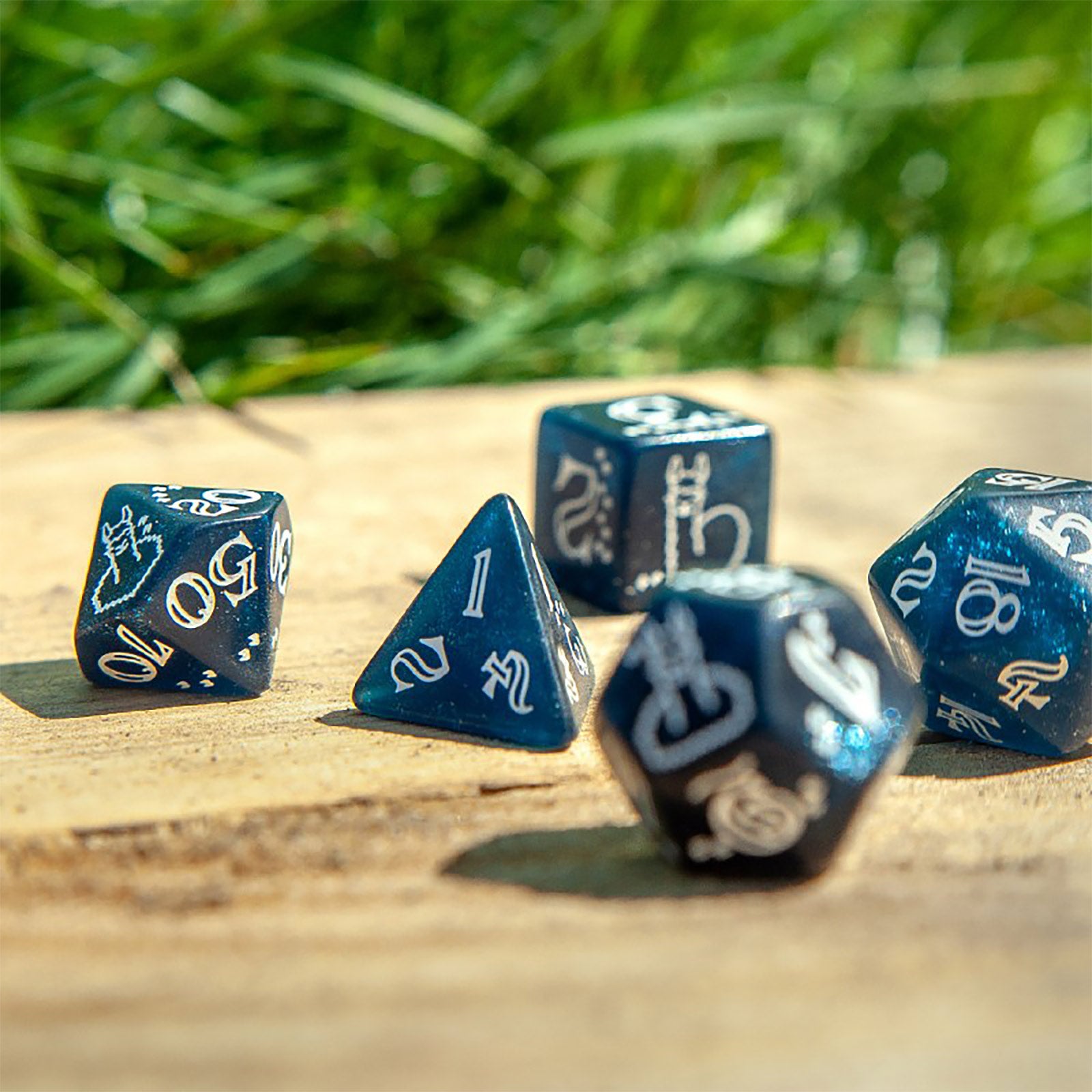 Produktbild Llama Glitter RPG Würfel Set 7tlg