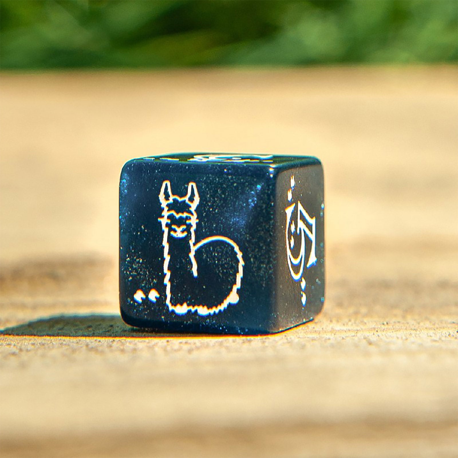 Produktbild Llama Glitter RPG Würfel Set 7tlg