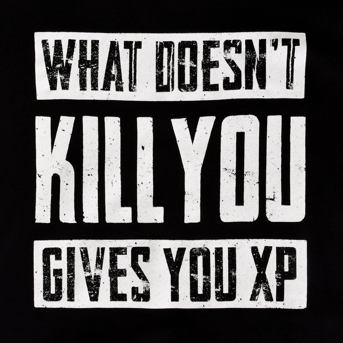 Produktbild What Doesn't Kill You Gives You XP Hoodie schwarz