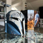 Produktbild Bo-Katan Premium Helm Replik Re-Armored mit Lichteffekten - Star Wars The Mandalorian