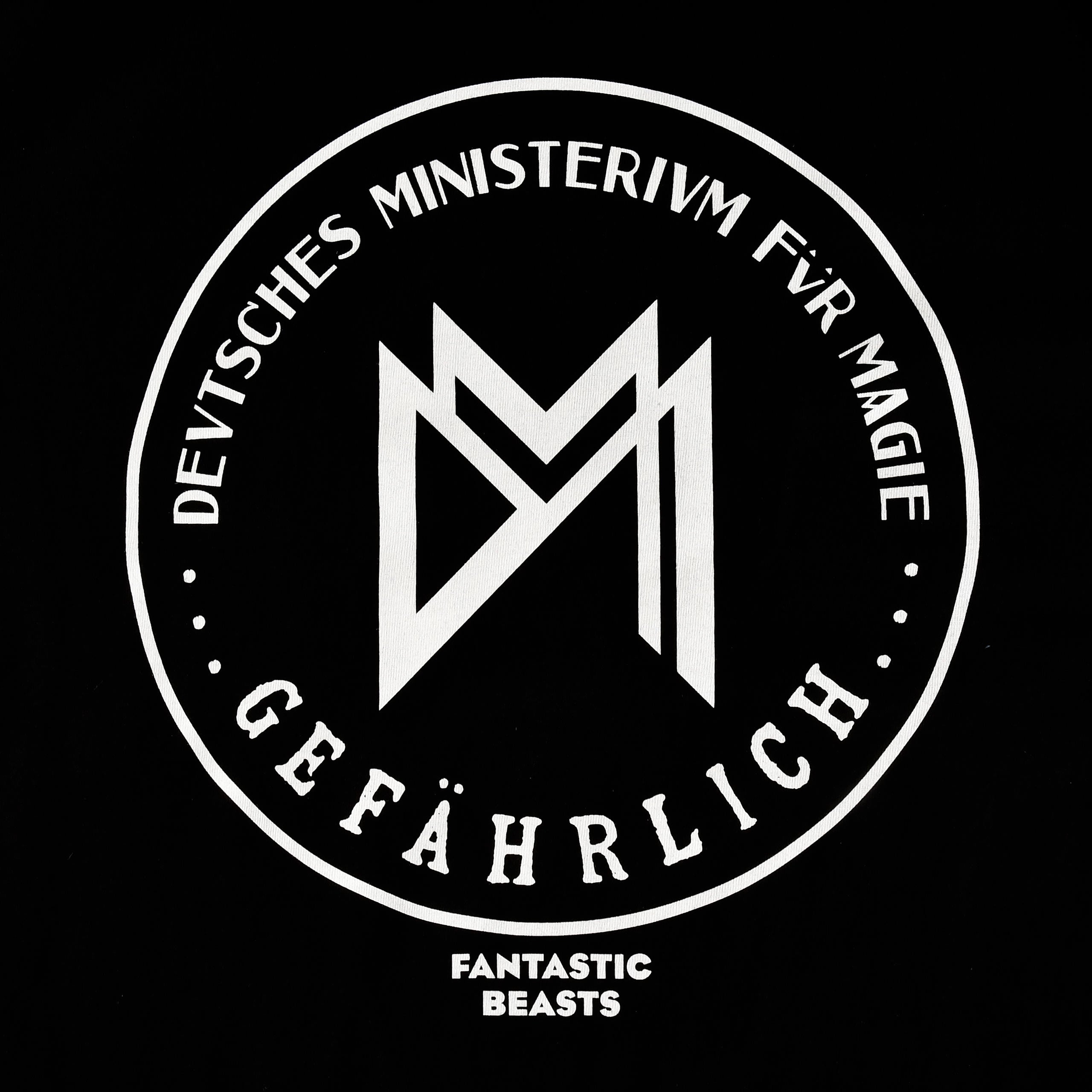 Produktbild Deutsches Ministerium für Magie T-Shirt schwarz - Phantastische Tierwesen