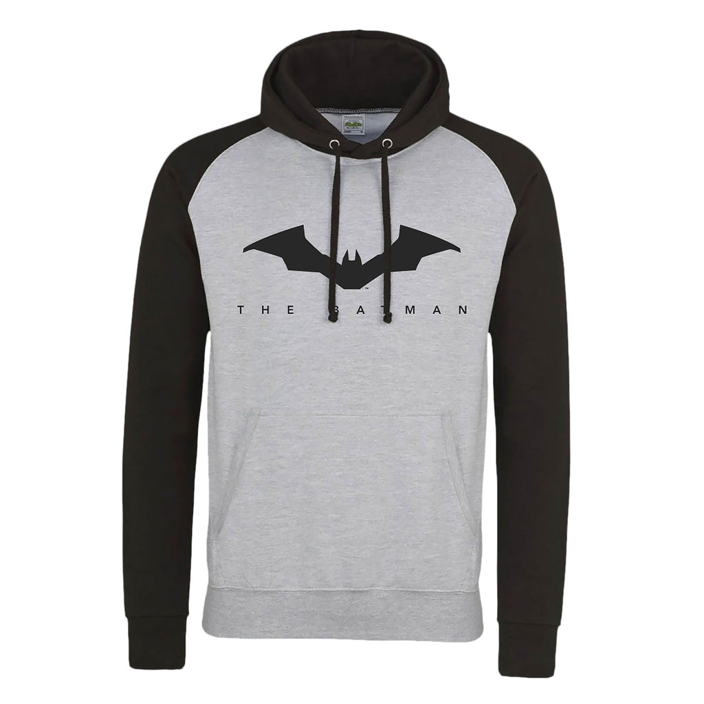 Produktbild The Batman - Logo Baseball Hoodie grau-schwarz