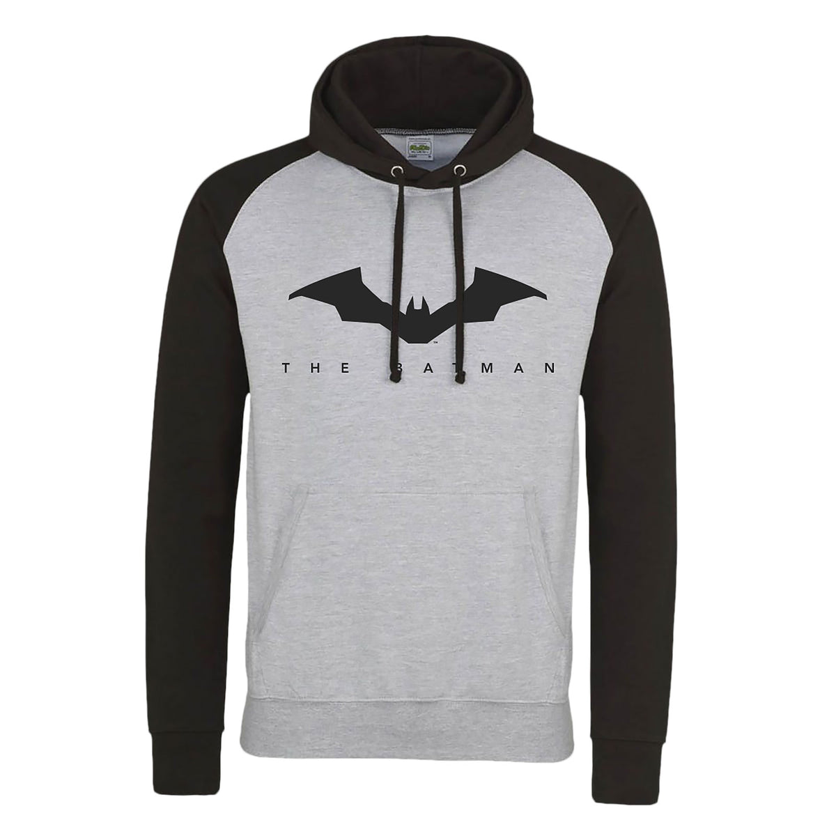 Produktbild The Batman - Logo Baseball Hoodie grau-schwarz