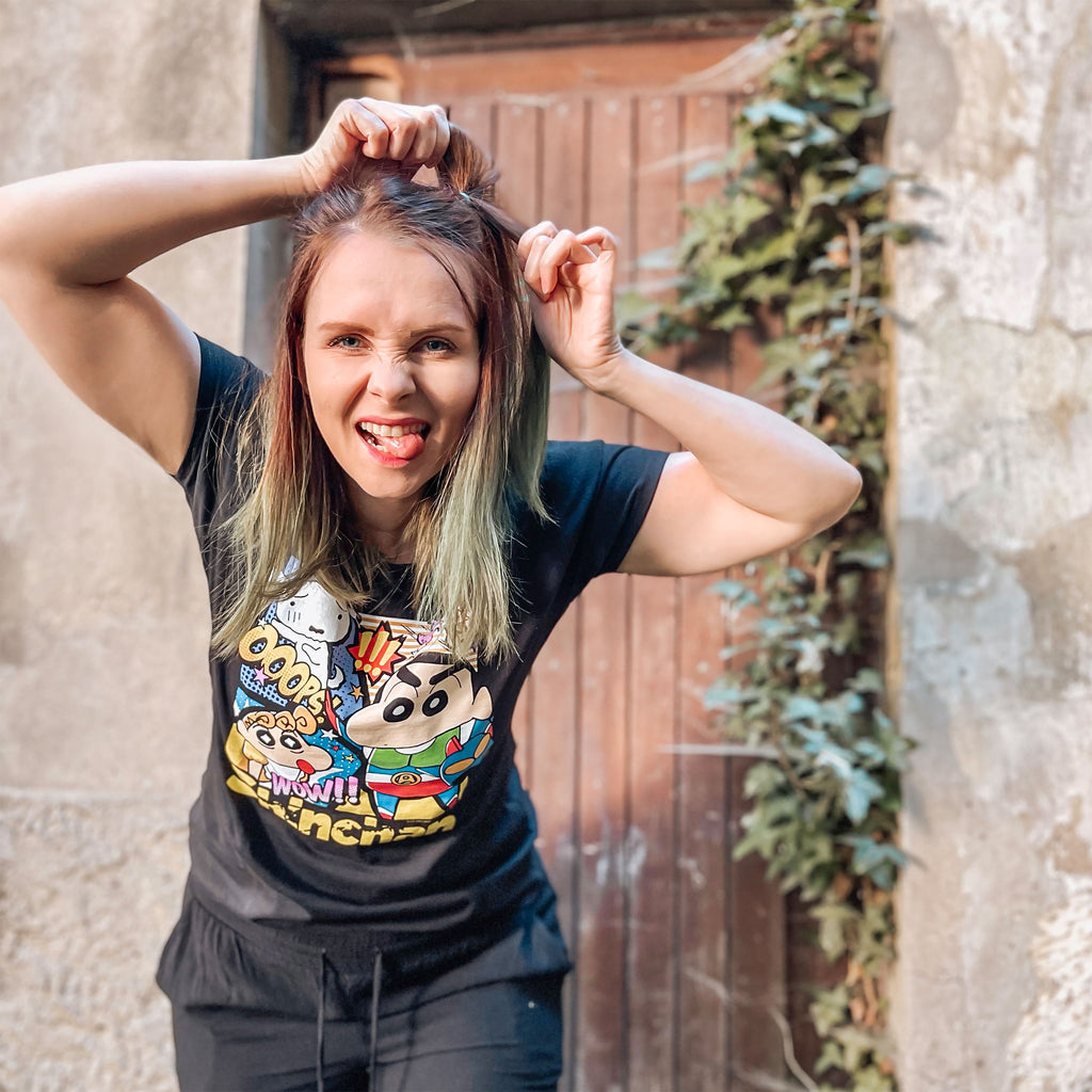 Produktbild Shin-Chan - Hero T-Shirt Damen schwarz