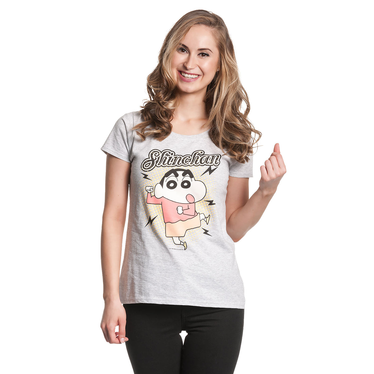 Produktbild Shin-Chan - Dance T-Shirt Damen grau