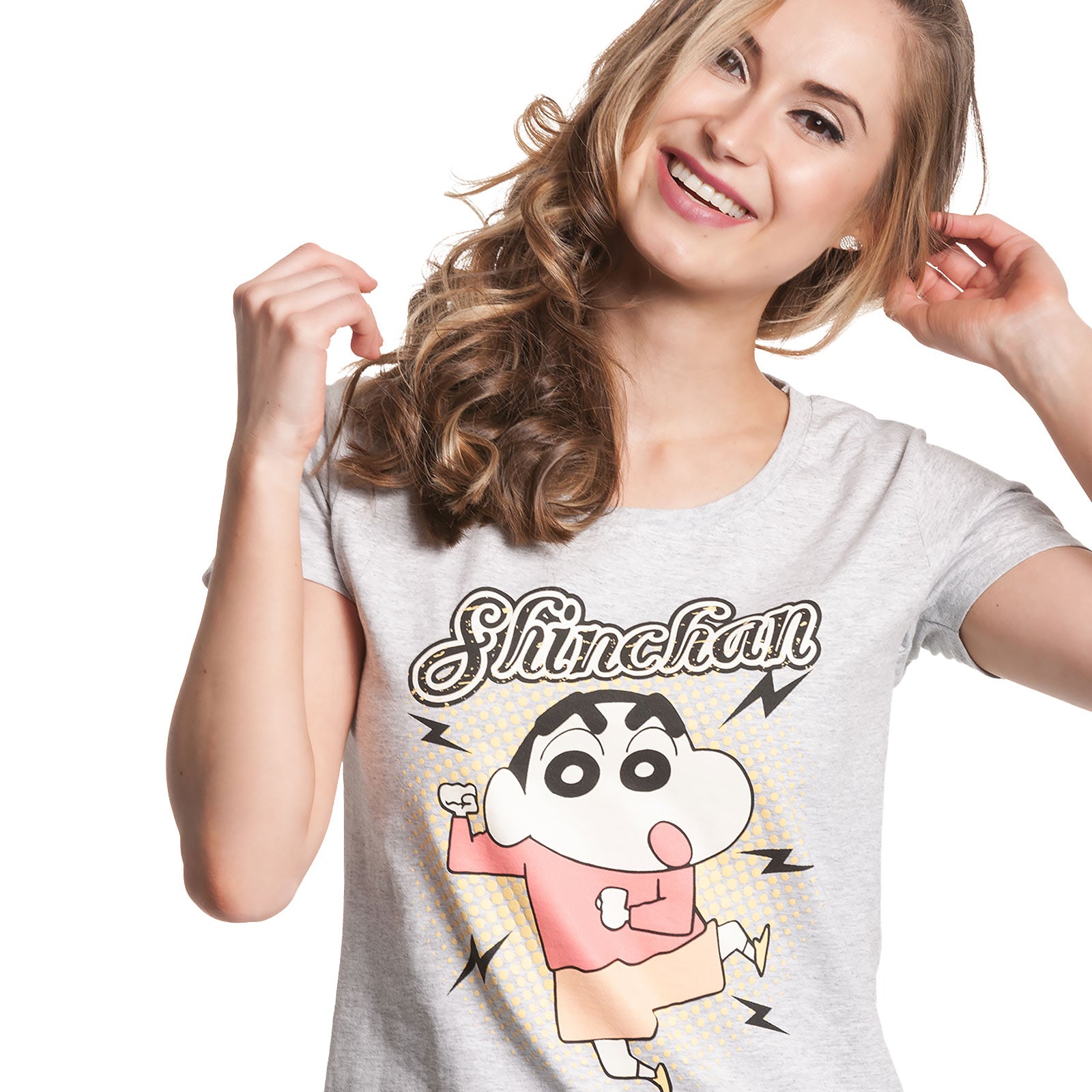 Produktbild Shin-Chan - Dance T-Shirt Damen grau