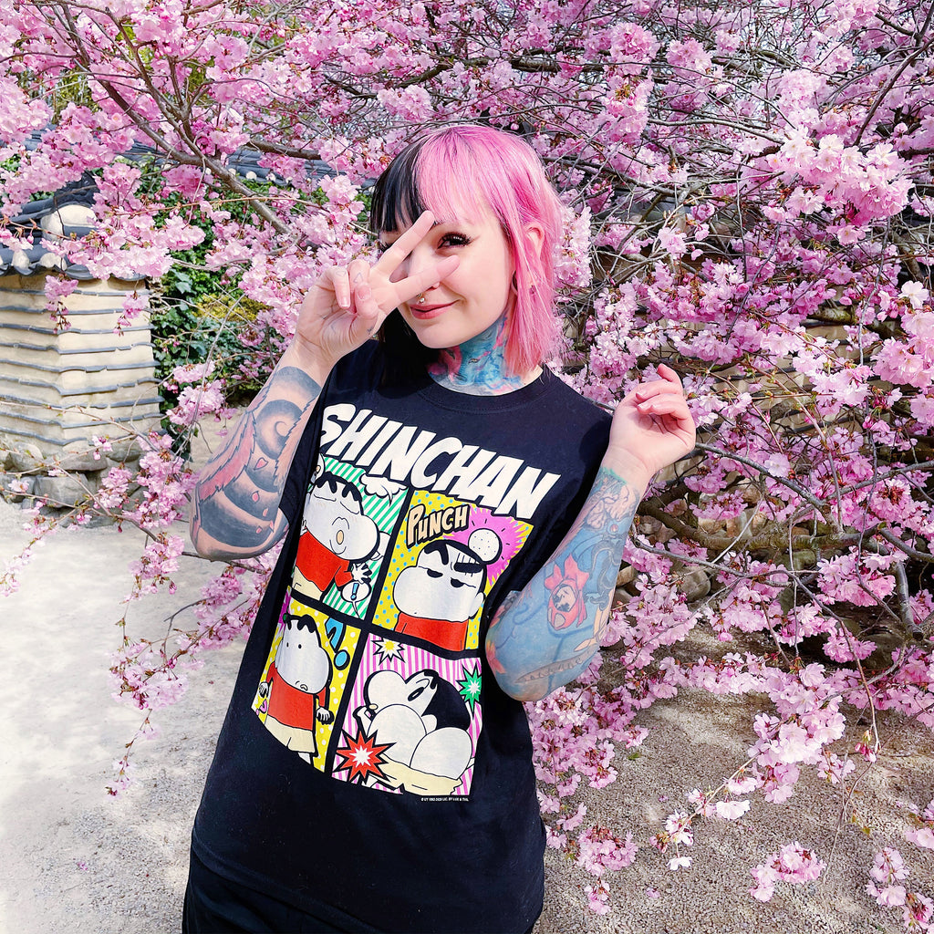 Produktbild Shin-Chan - Pop Art T-Shirt schwarz