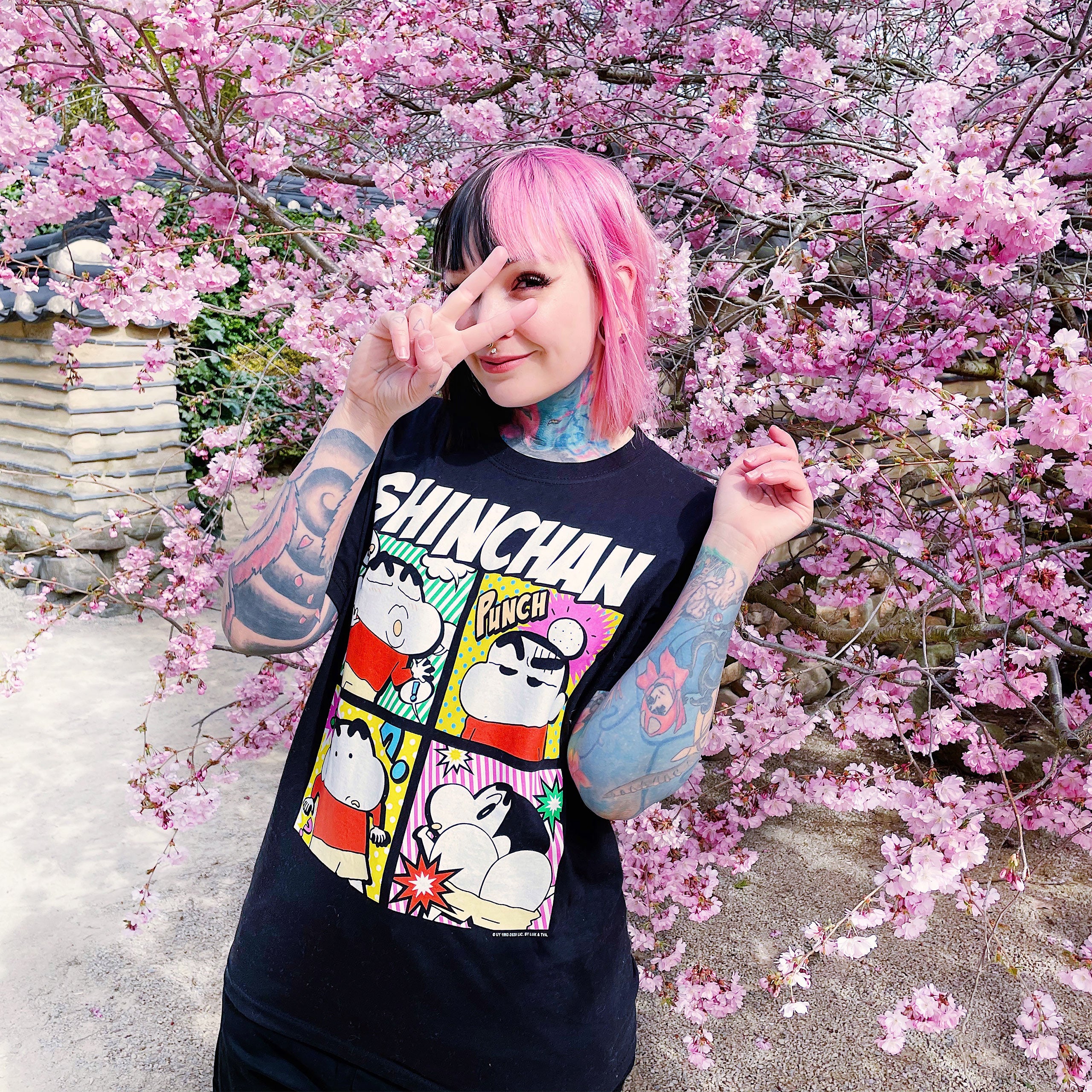 Produktbild Shin-Chan - Pop Art T-Shirt schwarz