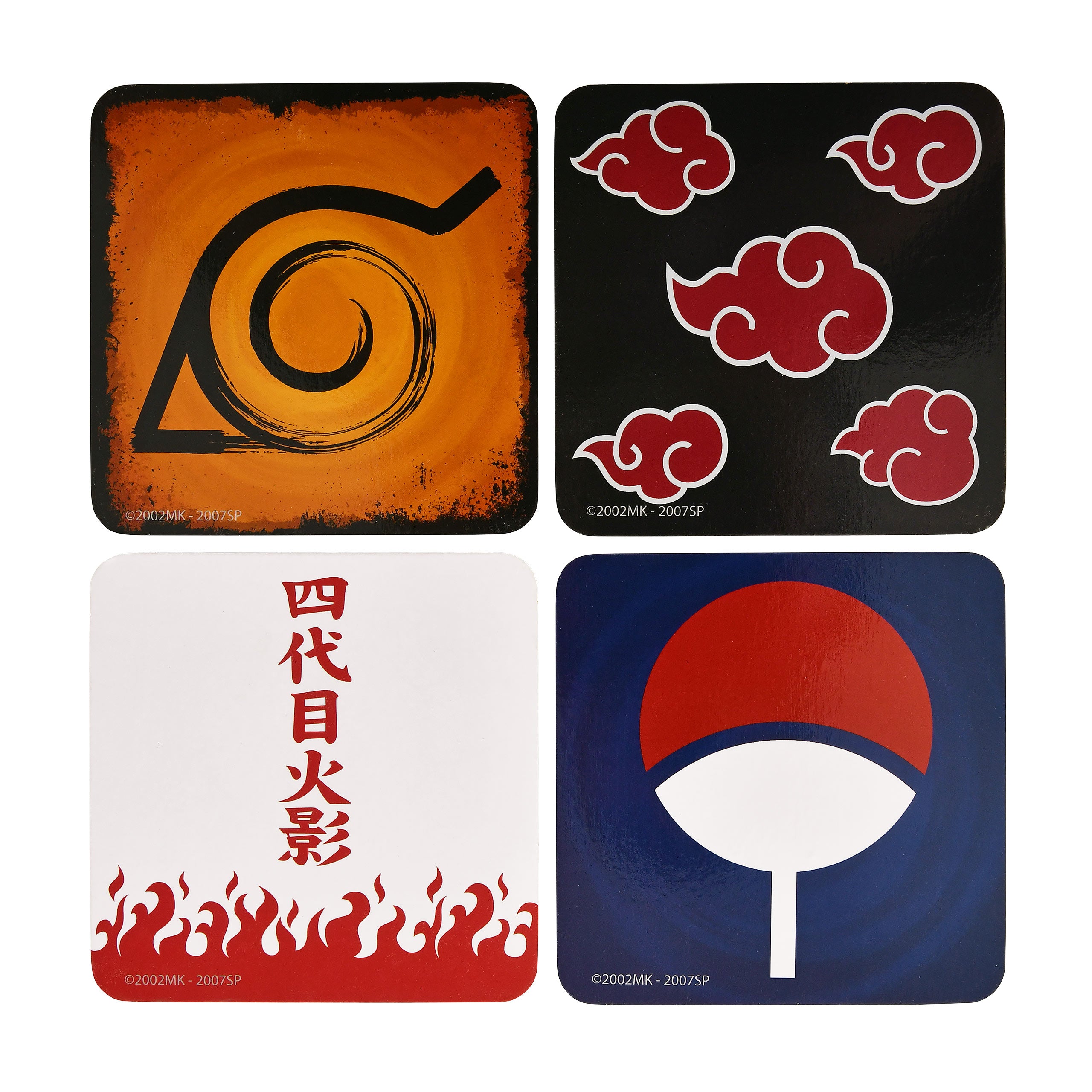 Produktbild Naruto Shippuden - Symbols Untersetzer 4er Set