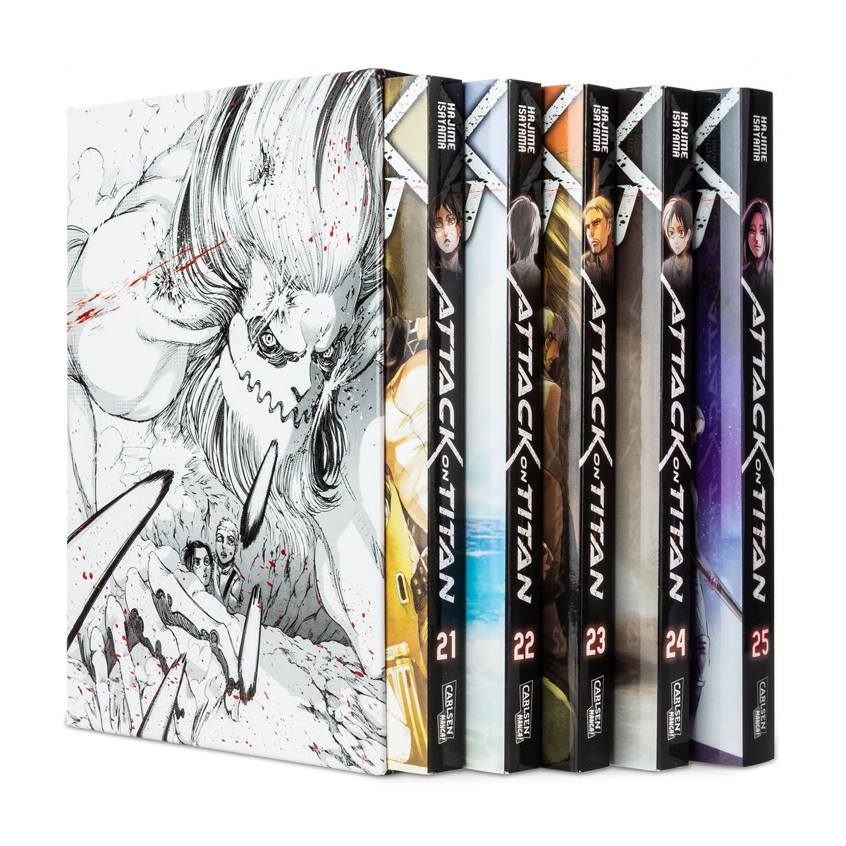 Produktbild Attack on Titan - Sammelschuber Band 21-25