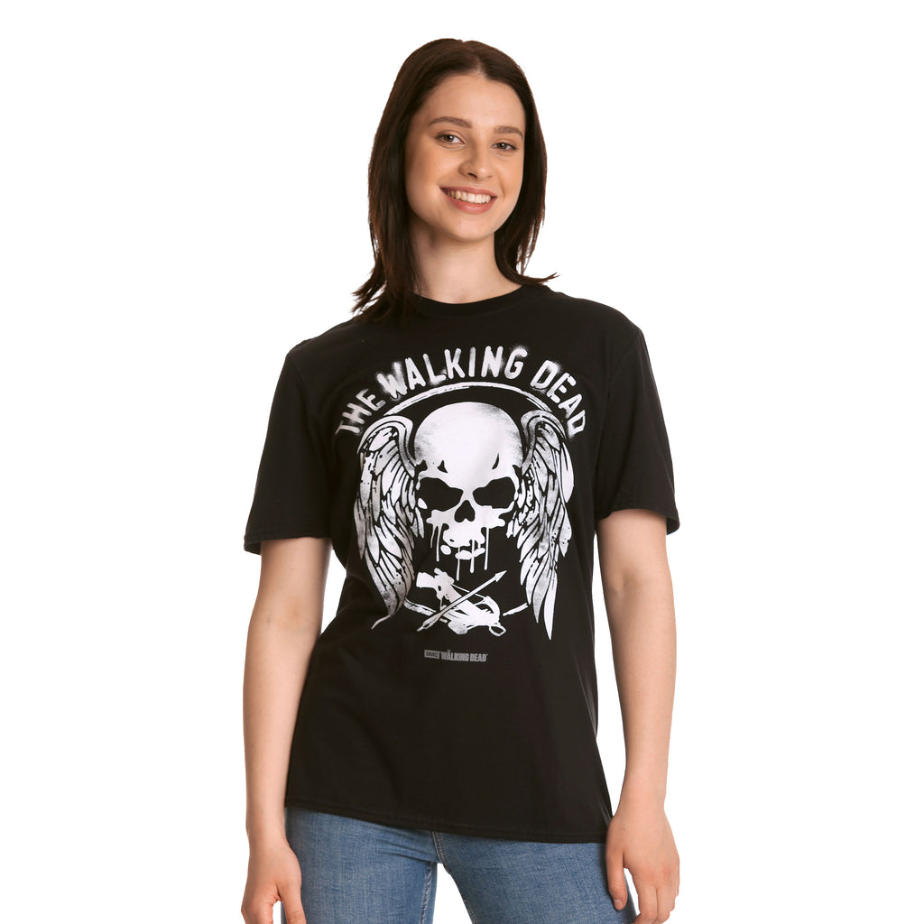 Produktbild Walking Dead - Wings and Skull T-Shirt schwarz