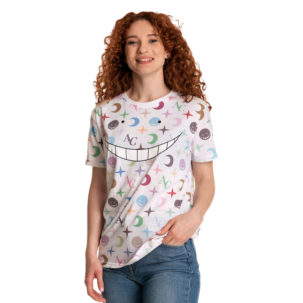 Produktbild Assassination Classroom - Koro Sensei Allover T-Shirt weiß