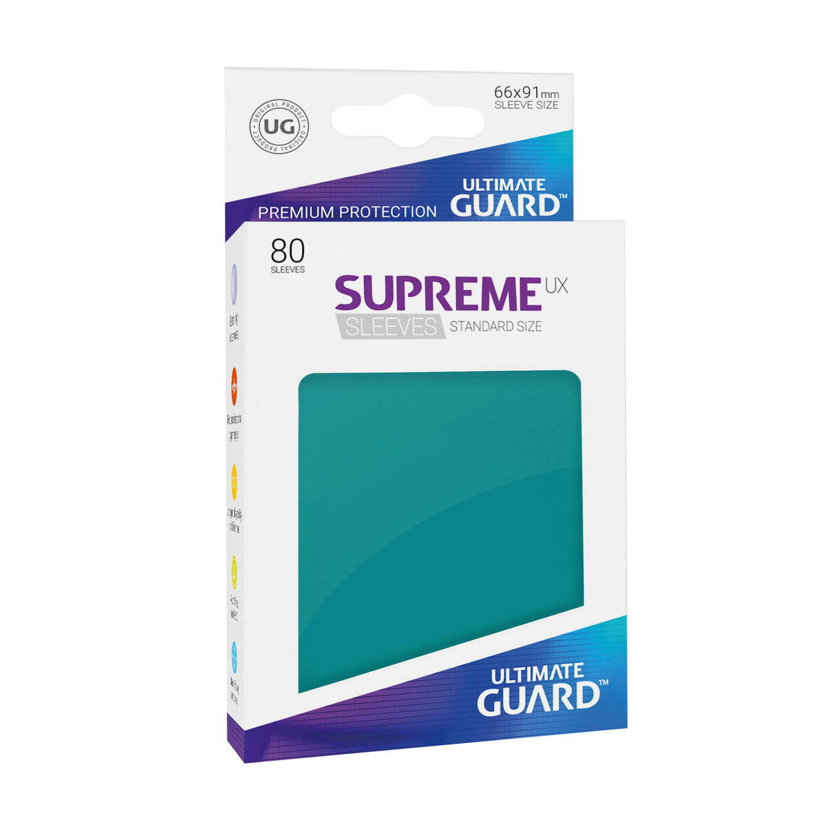 Produktbild Kartenhüllen Ultimate Guard für Sammelkarten türkis 80er Set