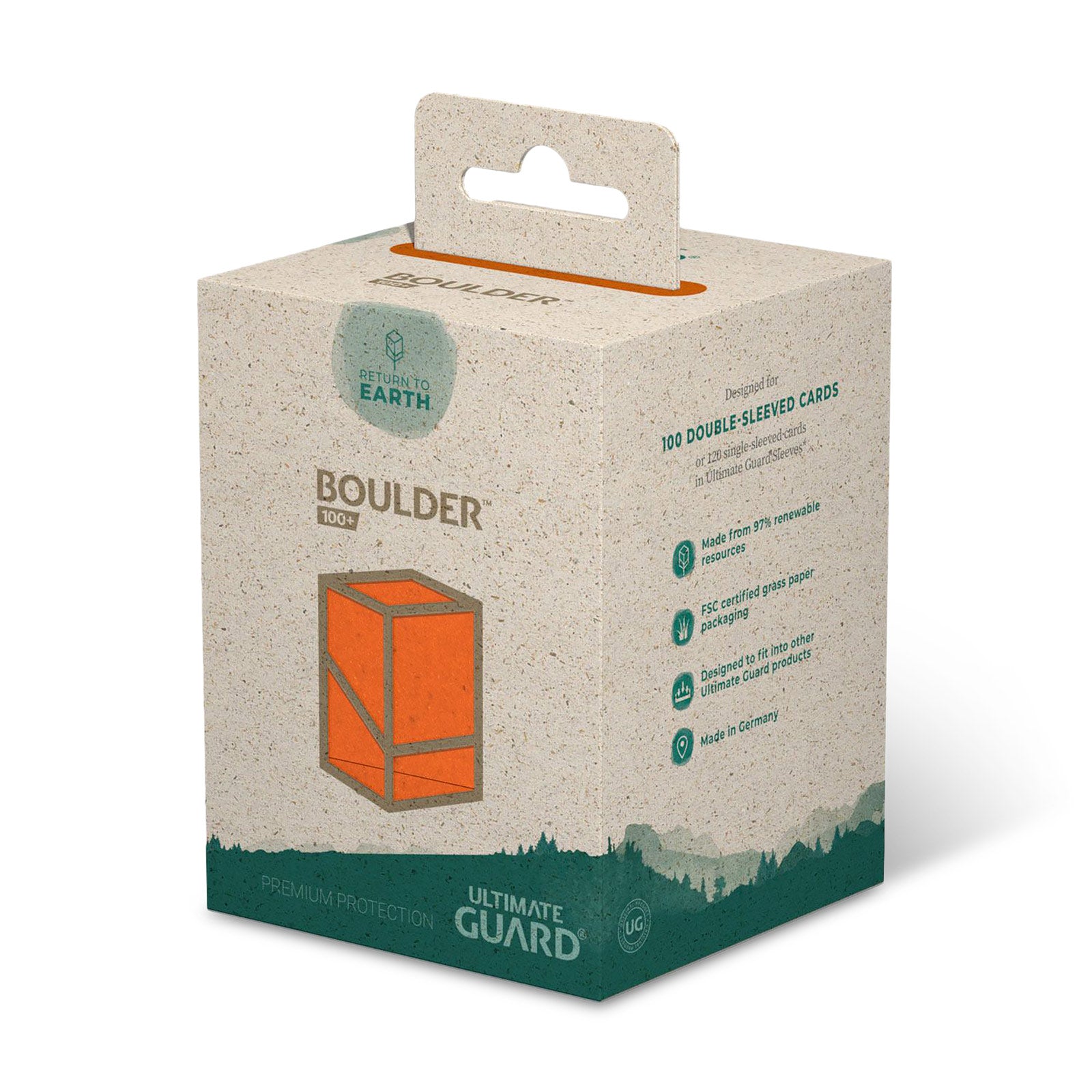 Produktbild Sammelkartenbox Ultimate Guard orange für 100 Karten