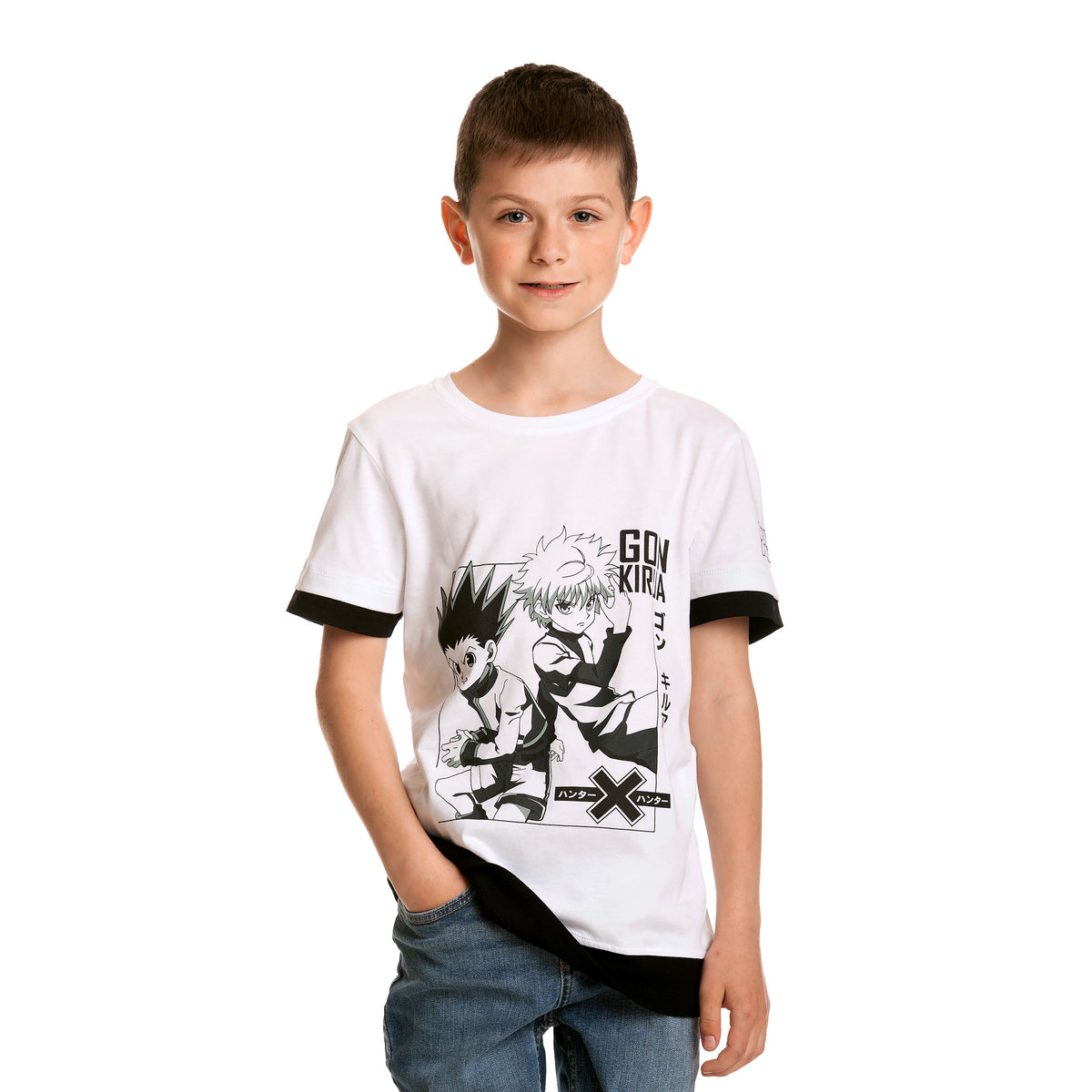 Produktbild Hunter x Hunter - Gon Killua T-Shirt Kinder weiß