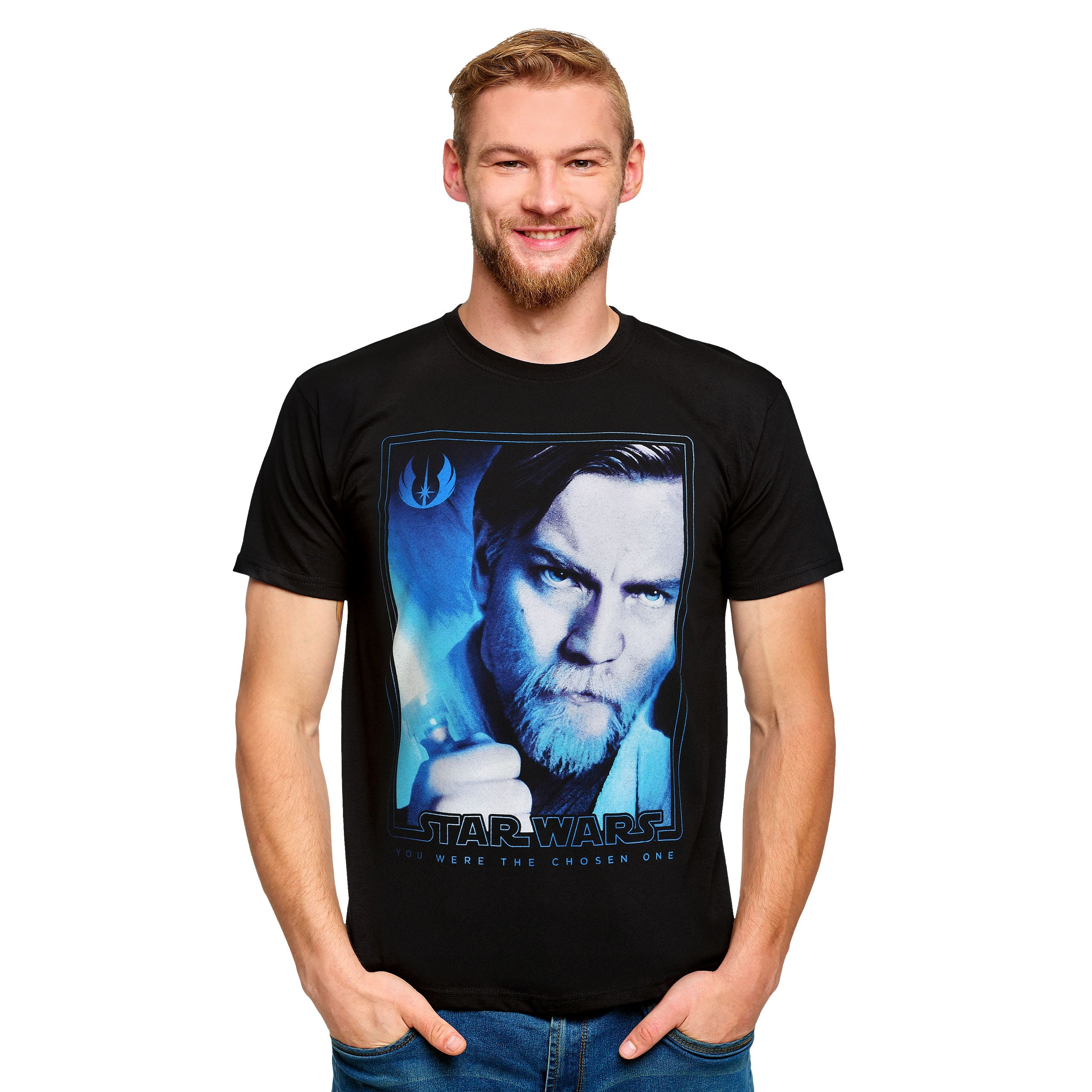 Produktbild Star Wars - Obi-Wan Kenobi Poster T-Shirt schwarz