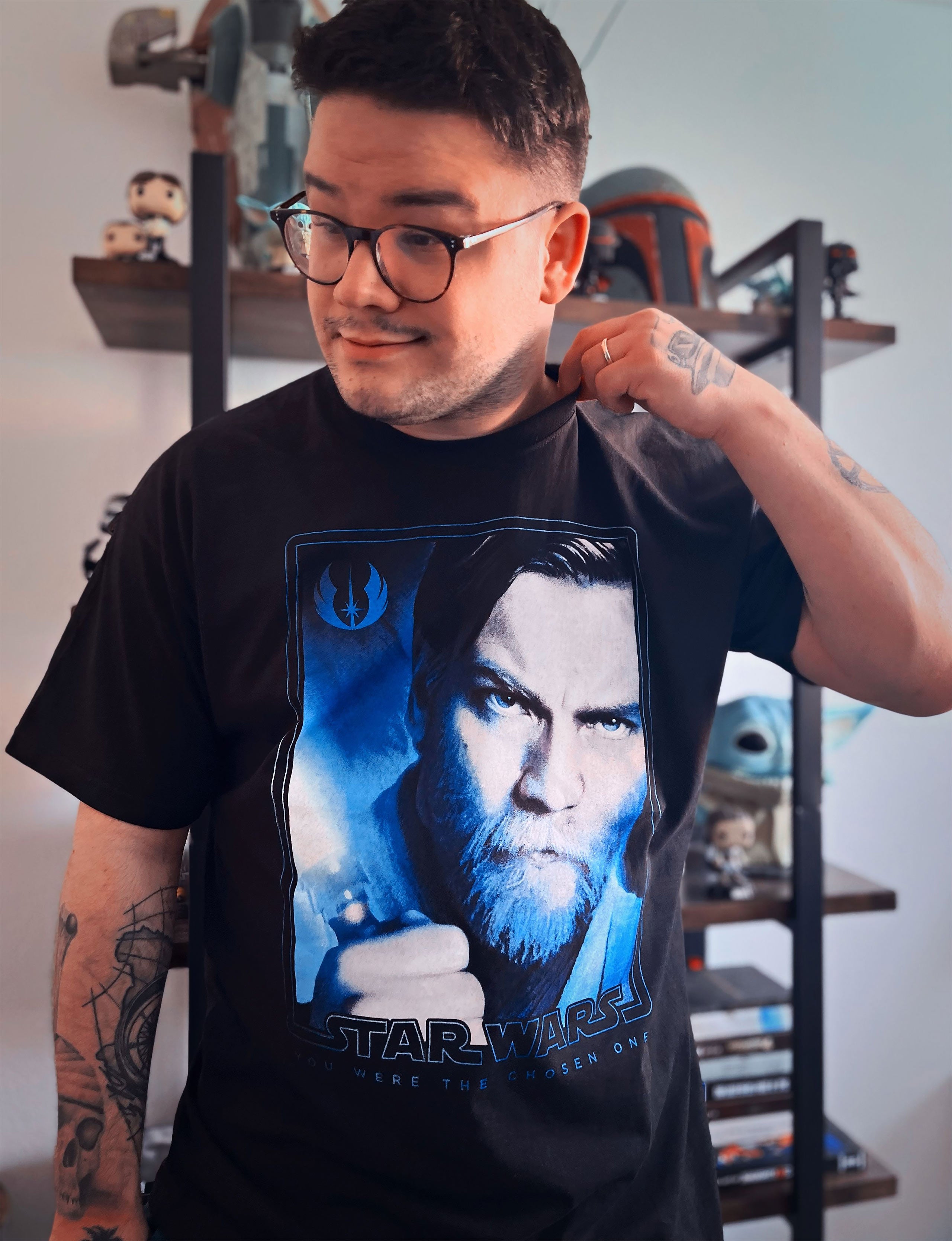 Produktbild Star Wars - Obi-Wan Kenobi Poster T-Shirt schwarz
