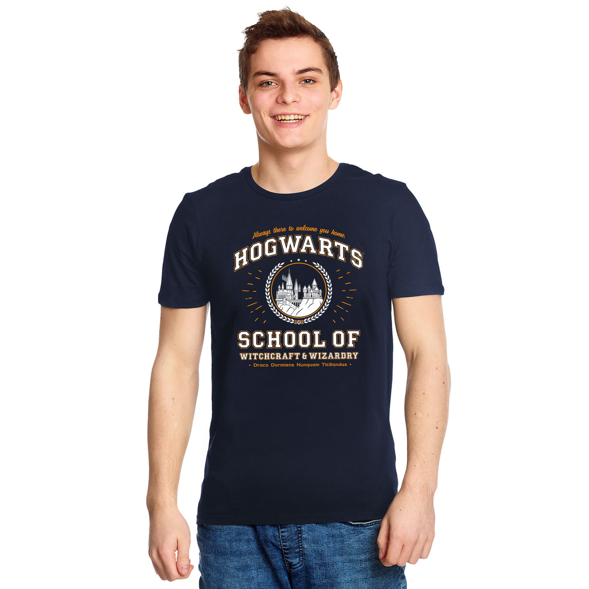 Produktbild Hogwarts School T-Shirt blau - Harry Potter