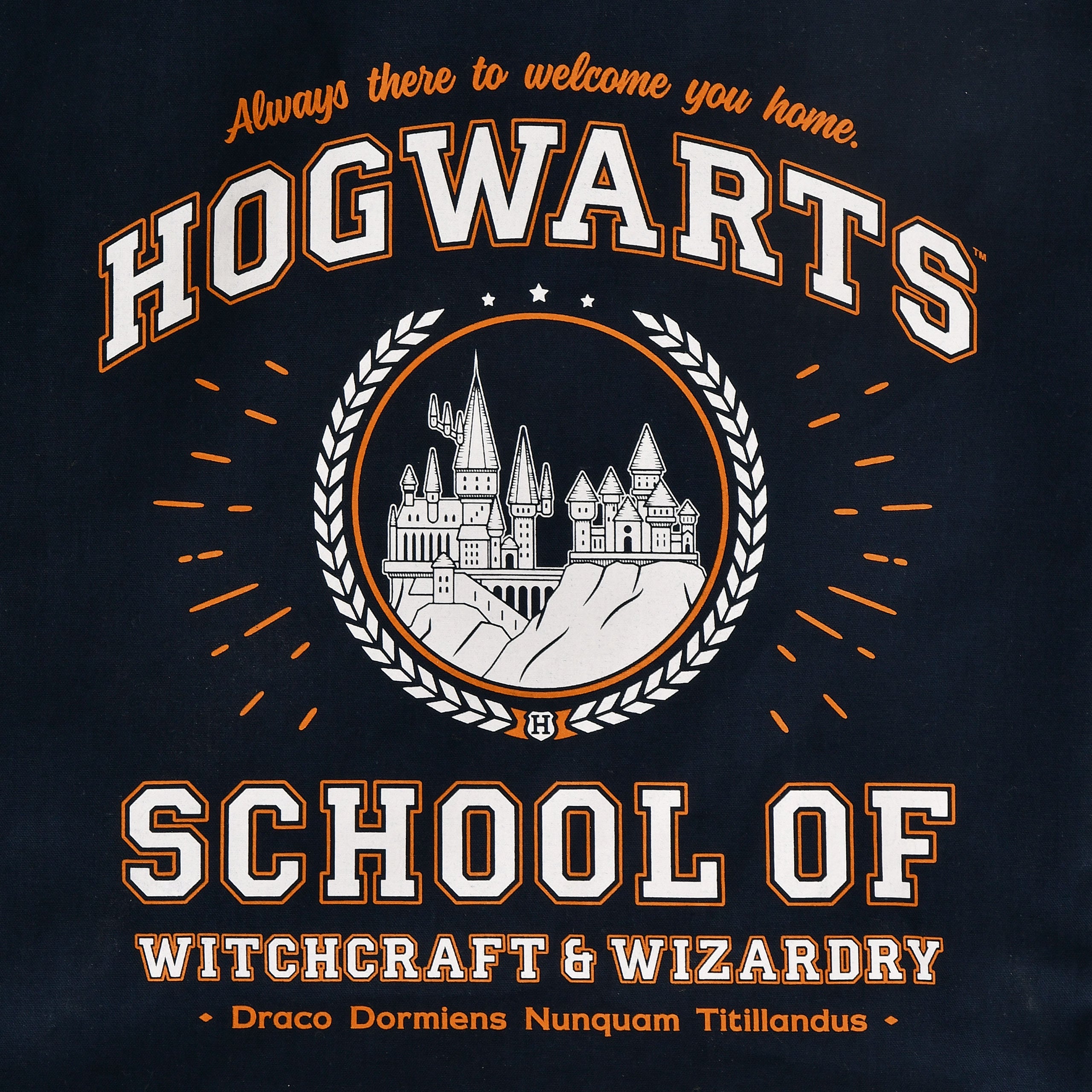Produktbild Hogwarts School Jutebeutel blau - Harry Potter