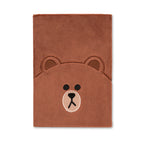 Produktbild Line Friends - Brown Plüsch Notizbuch A5
