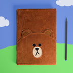 Produktbild Line Friends - Brown Plüsch Notizbuch A5