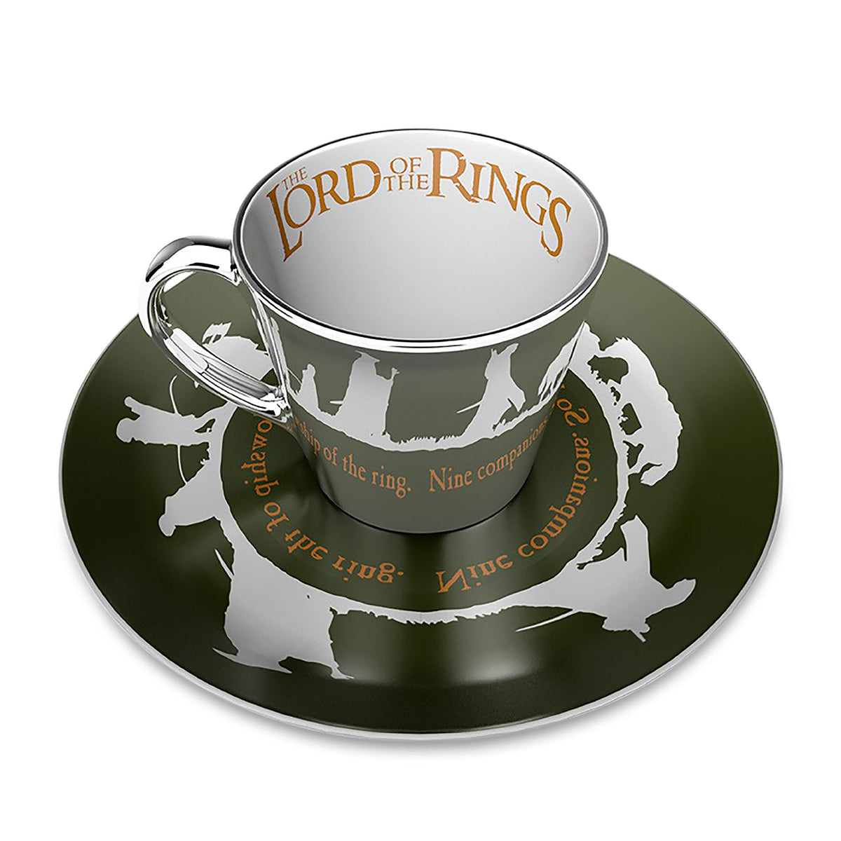 Produktbild Der Herr der Ringe - Die Gemeinschaft Spiegeltasse mit Teller