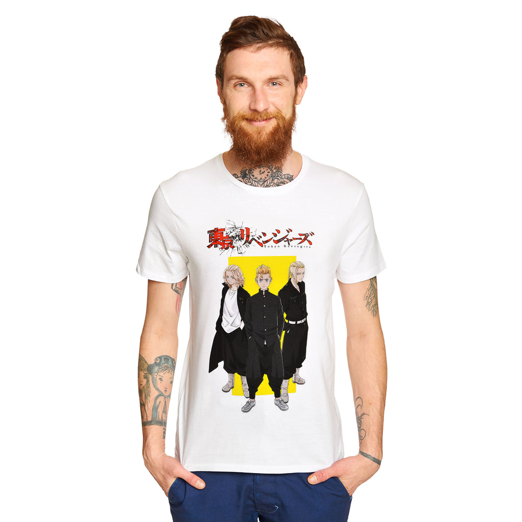 Produktbild Tokyo Revengers - Yellow Square Logo T-Shirt weiß