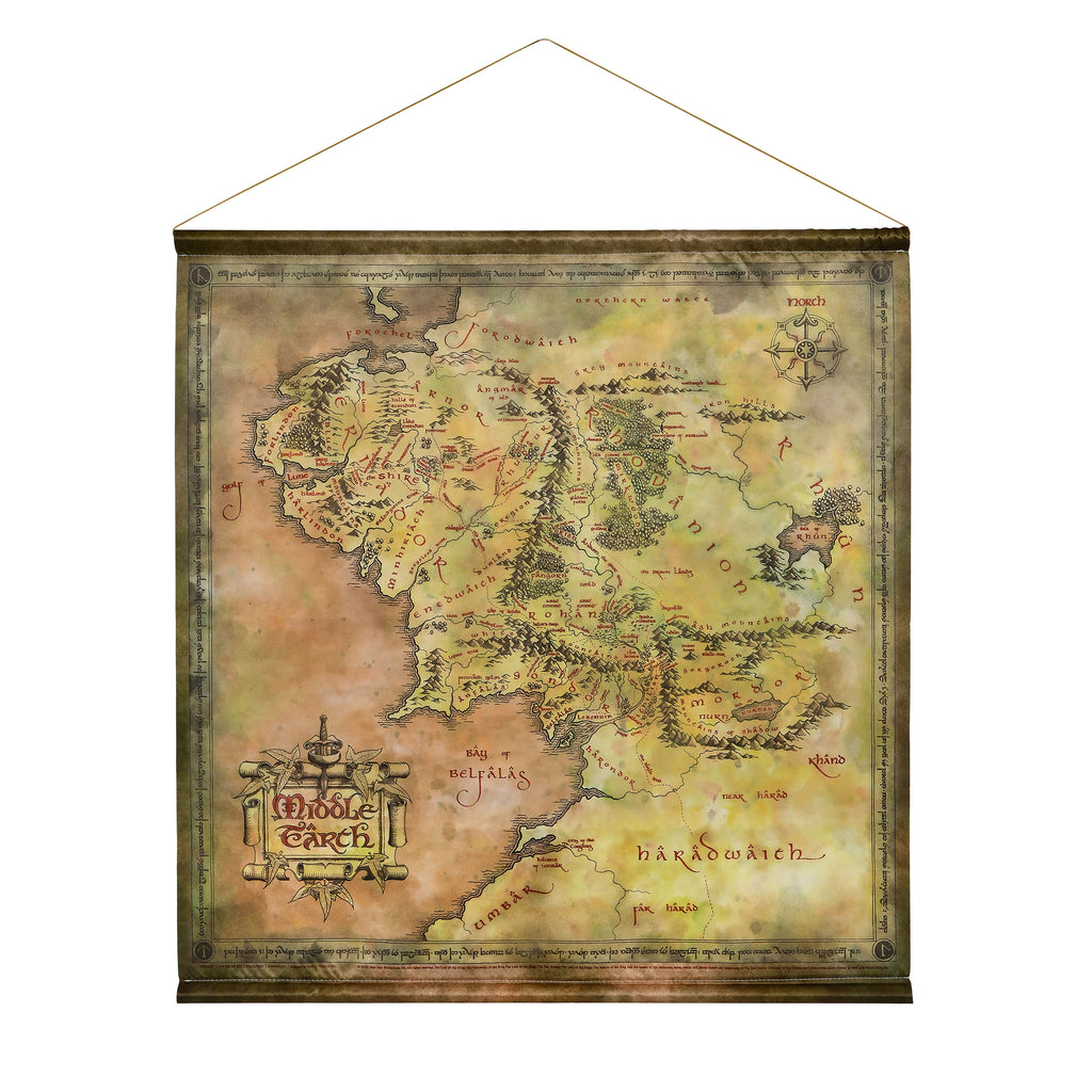 Produktbild Der Herr der Ringe - Mittelerdekarte Wall Scroll