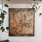 Produktbild Der Herr der Ringe - Mittelerdekarte Wall Scroll