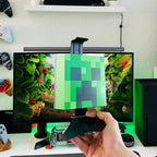 Produktbild Creeper Kopfhörer Ständer mit Licht - Minecraft