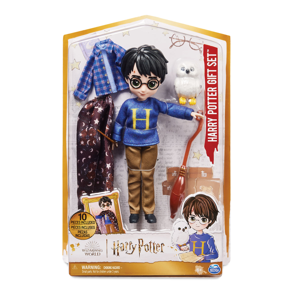 Produktbild Harry Potter Puppe Deluxe mit Hedwig