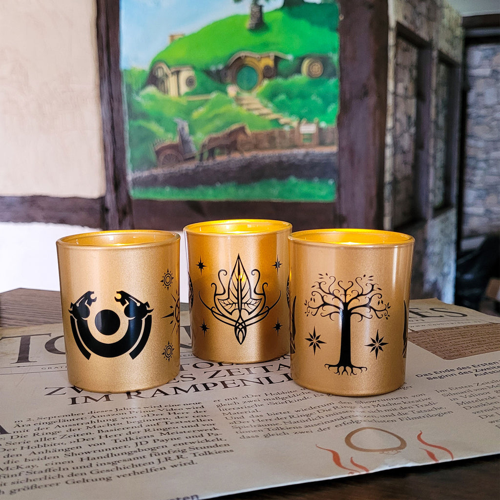 Produktbild Der Herr der Ringe - Mittelerde Teelichthalter 3er Set