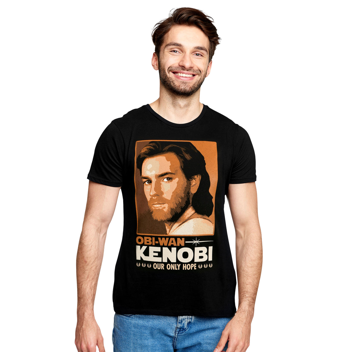 Produktbild Star Wars - Obi Wan Kenobi Our Only Hope T-Shirt schwarz