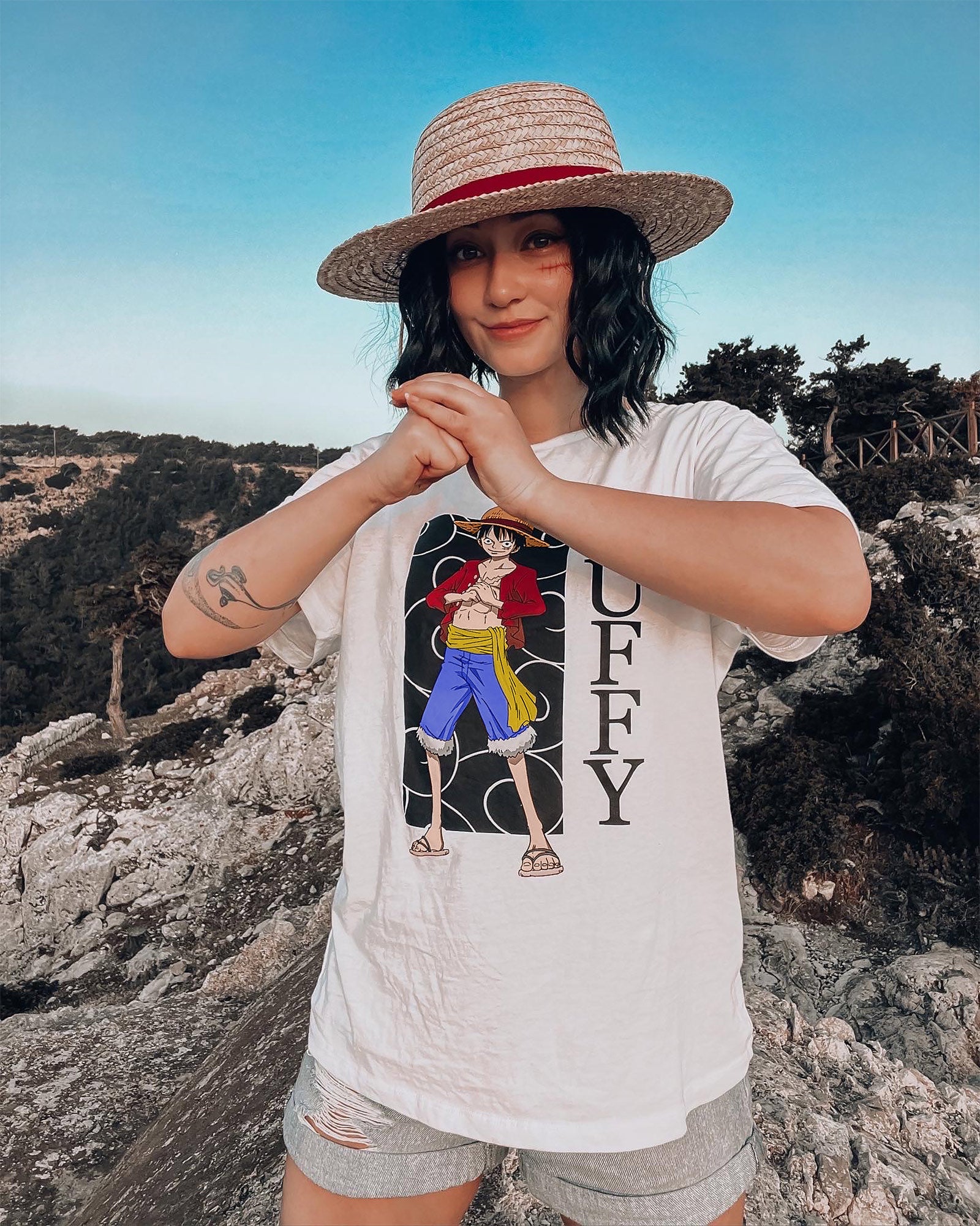 Produktbild One Piece - Luffy T-Shirt weiß