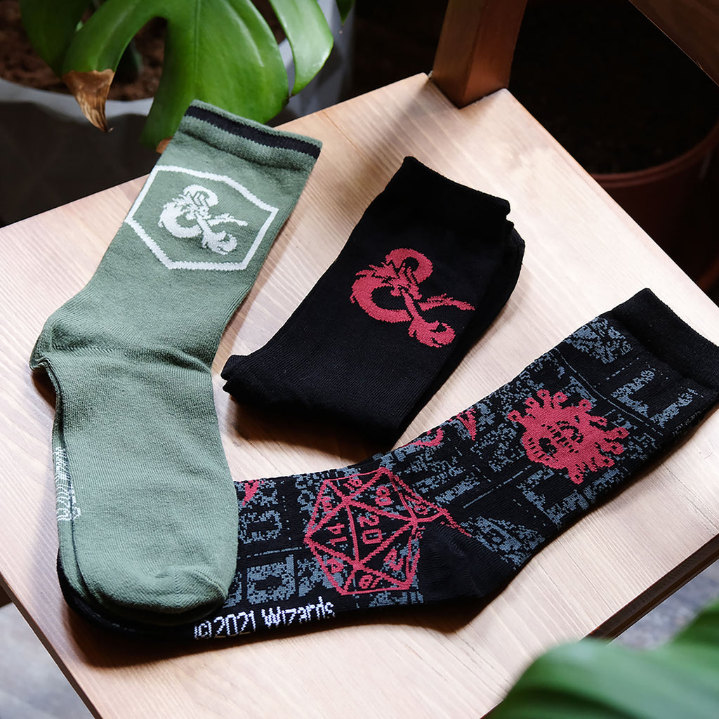 Produktbild Dungeons & Dragons - Crew Socken 3er Set