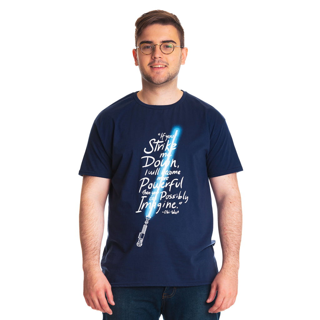 Produktbild Star Wars - If You Strike Me Down T-Shirt blau