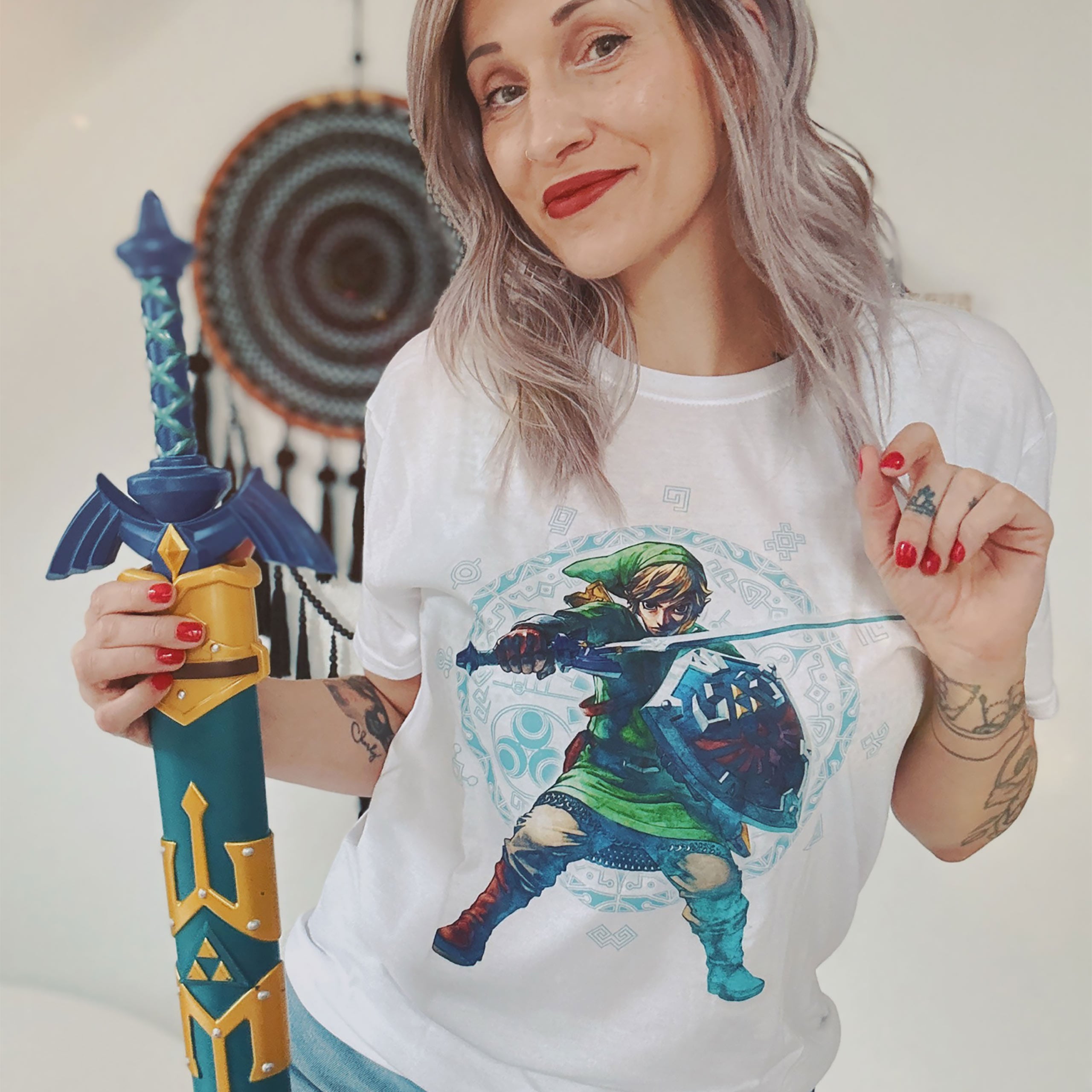 Produktbild Zelda - Skyward Sword Pose T-Shirt weiß