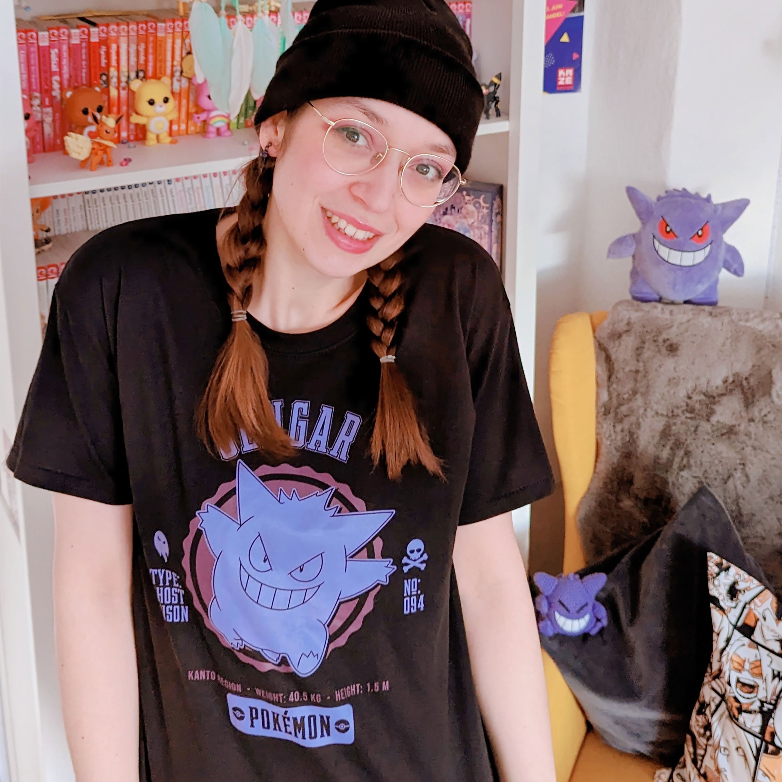Produktbild Pokemon - Gengar College T-Shirt schwarz