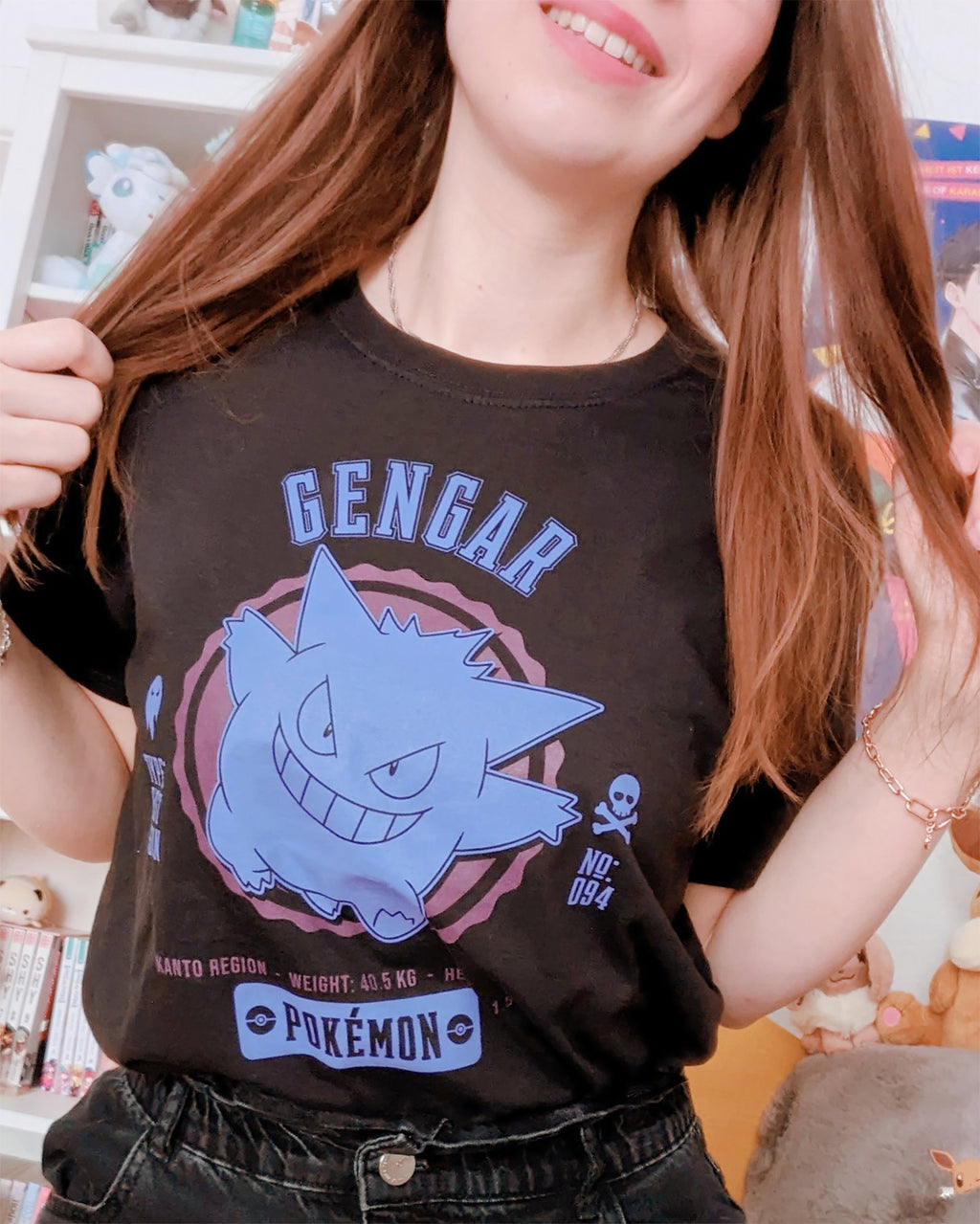Produktbild Pokemon - Gengar College T-Shirt schwarz