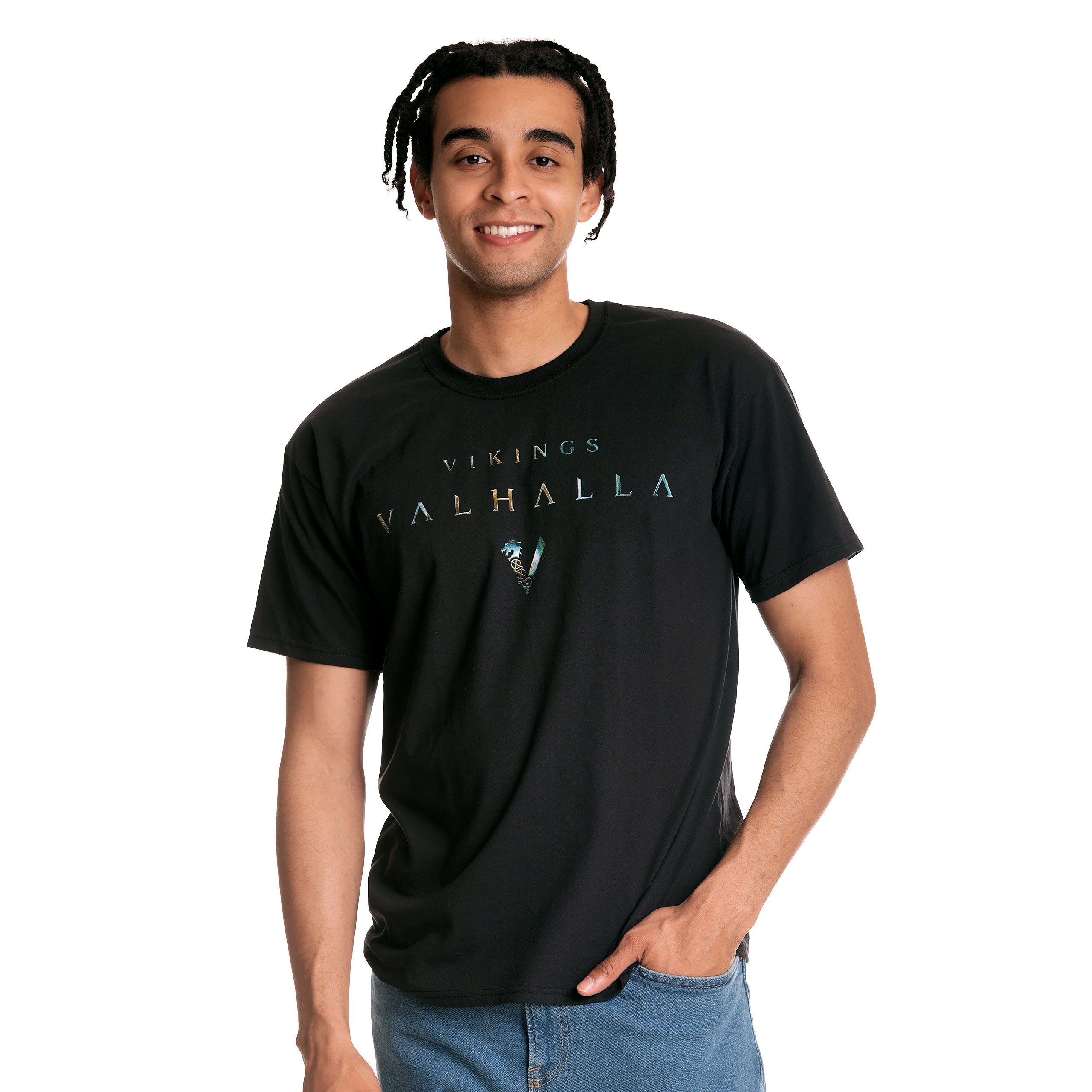 Produktbild Vikings - Metallic T-Shirt schwarz