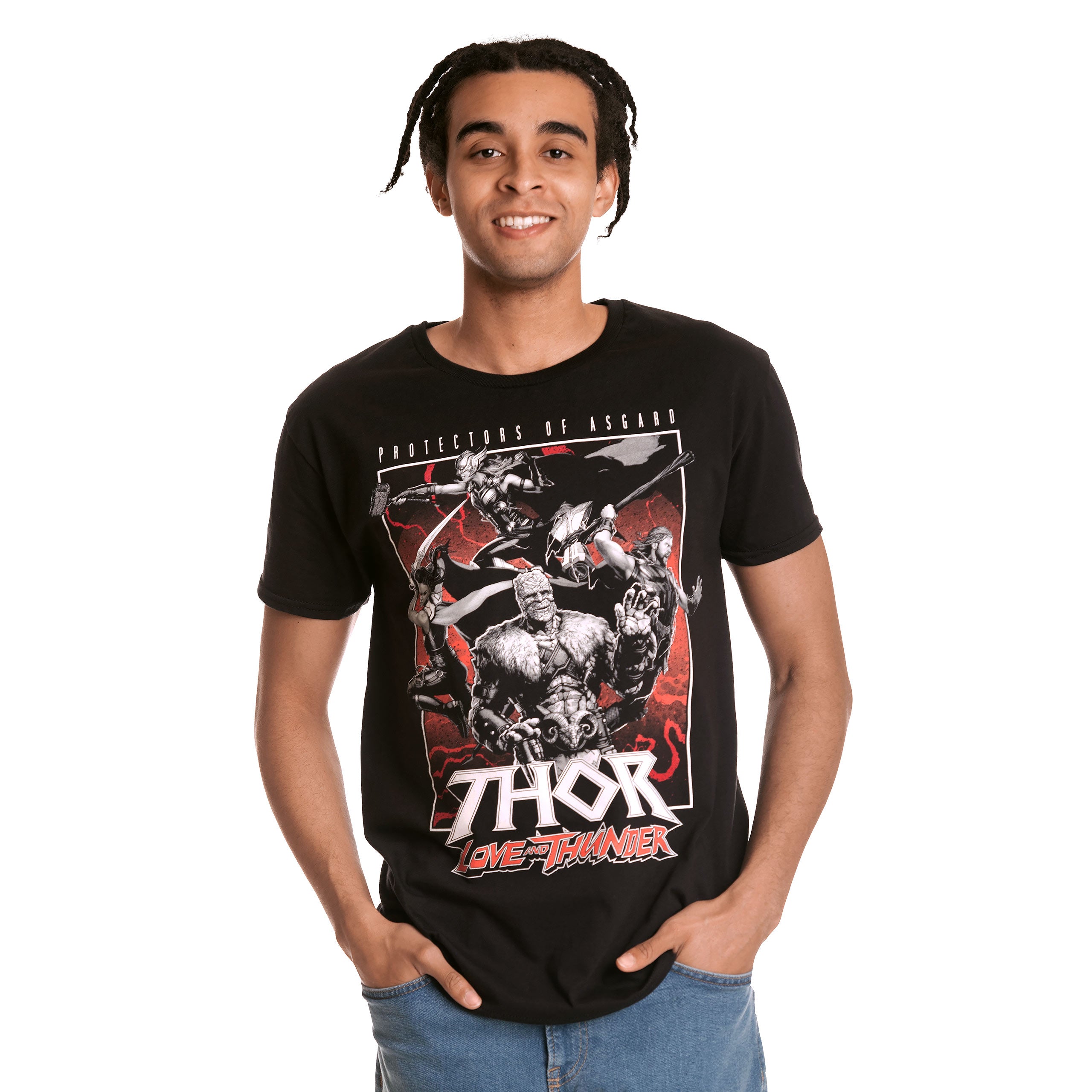 Produktbild Thor Love & Thunder - Protectors of Asgard T-Shirt schwarz