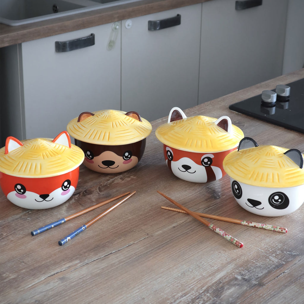 Produktbild Fuchs Kawaii Schale mit Deckel für Anime Fans