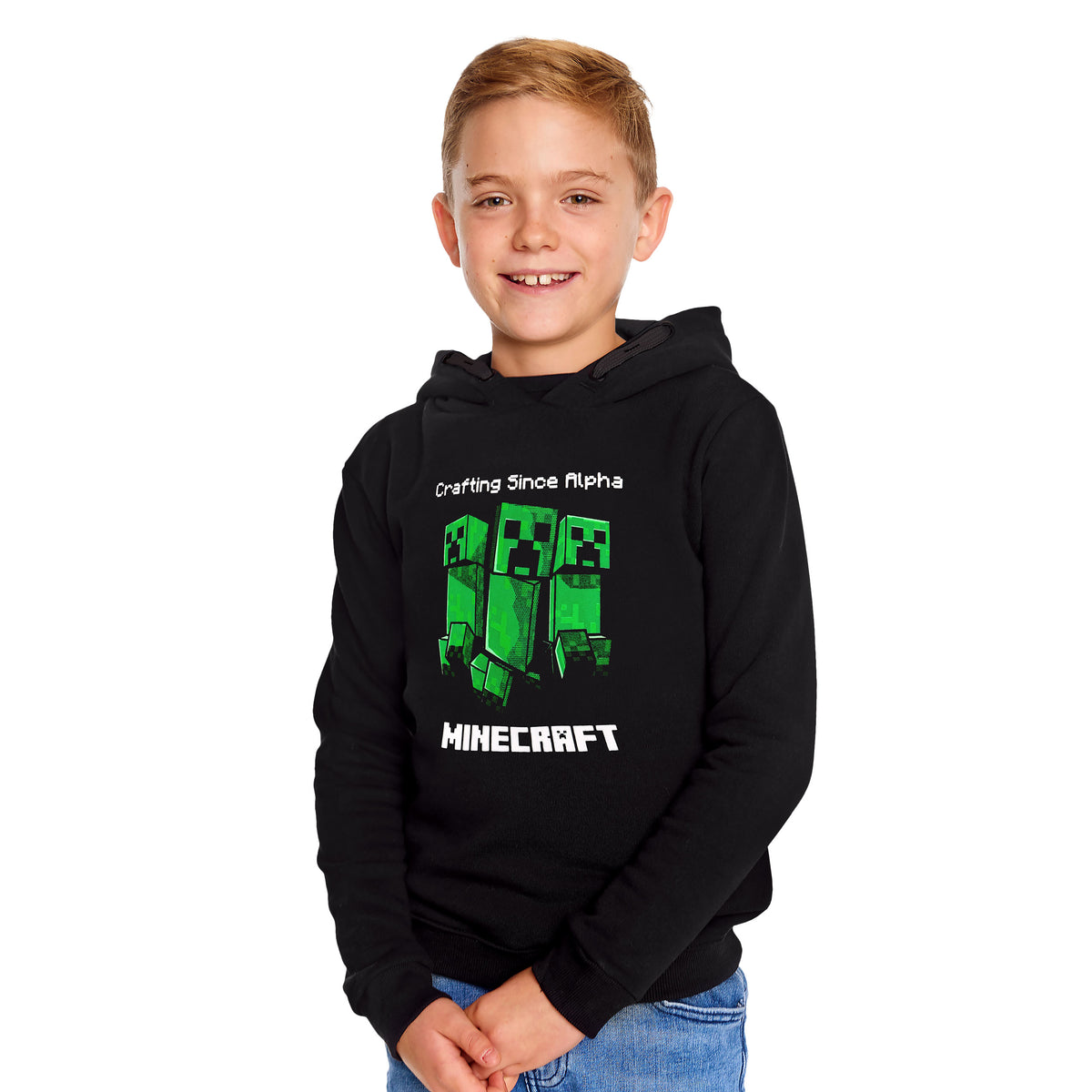 Produktbild Minecraft - Creeper Hoodie Kinder schwarz