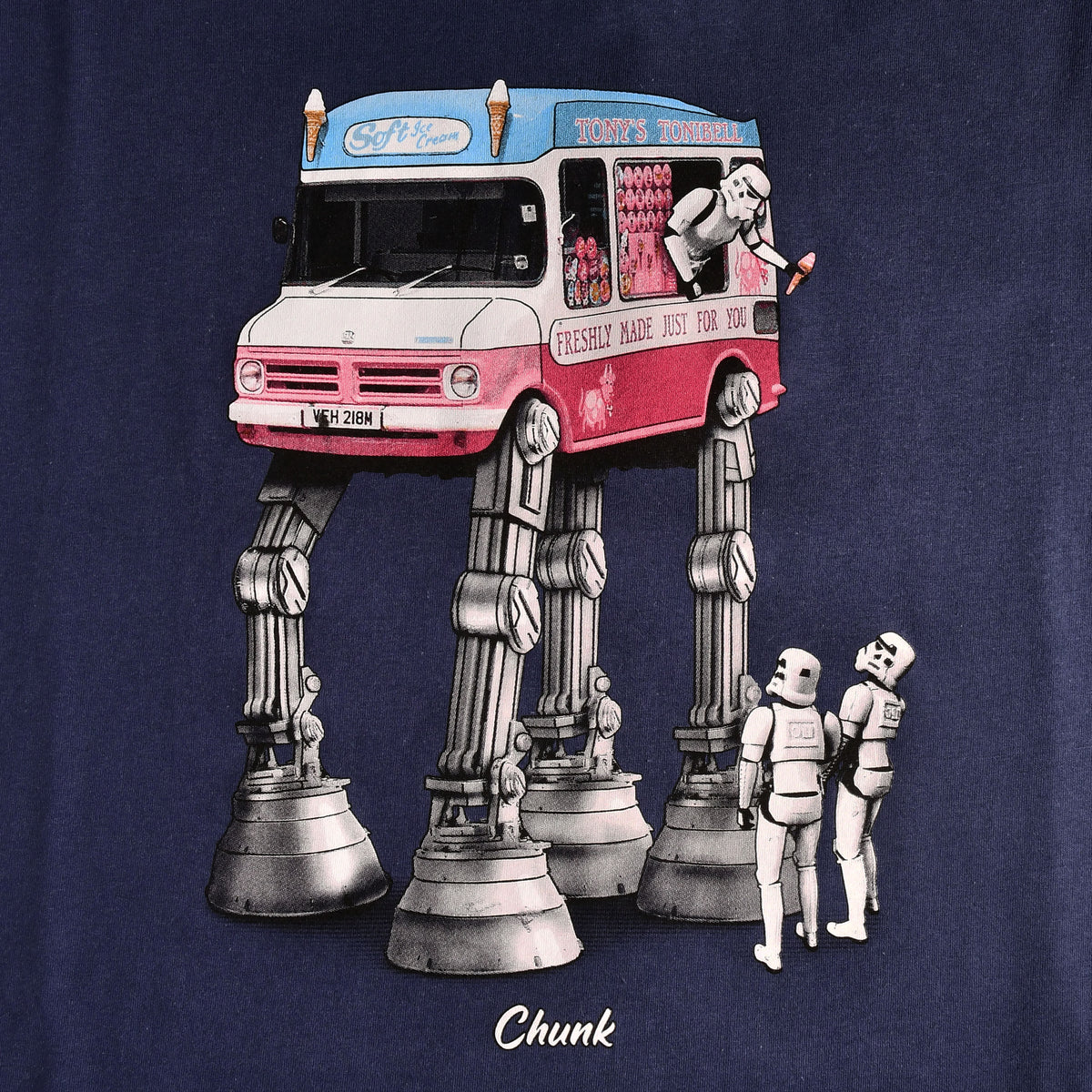 Produktbild Walking Ice Cream T-Shirt für Star Wars Fans blau