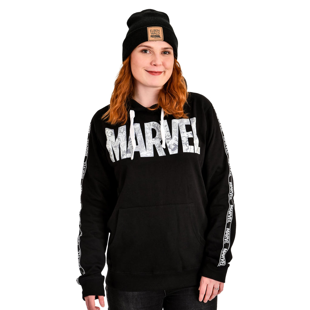 Produktbild Marvel - Comic Logo Hoodie schwarz