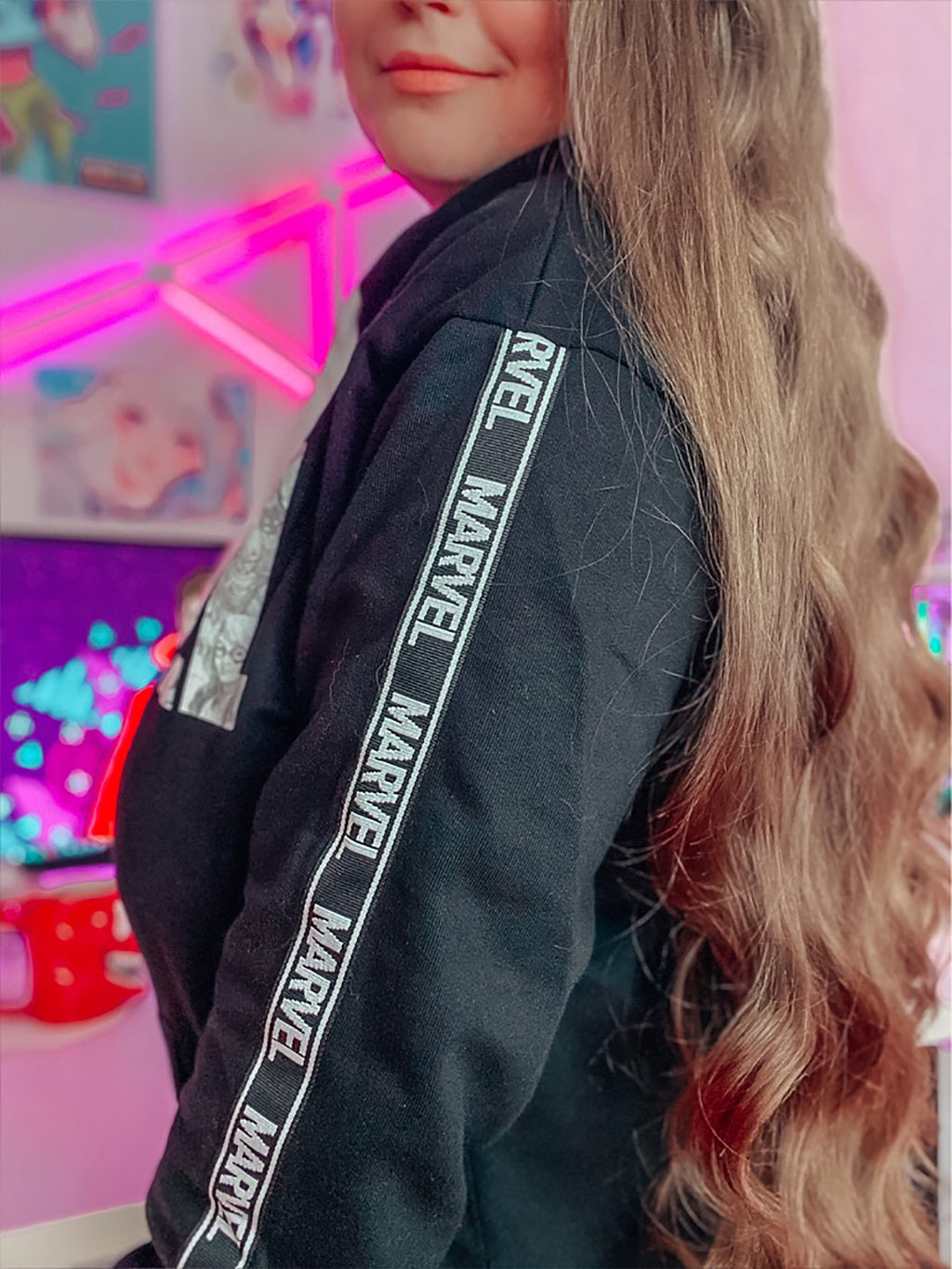 Produktbild Marvel - Comic Logo Hoodie schwarz