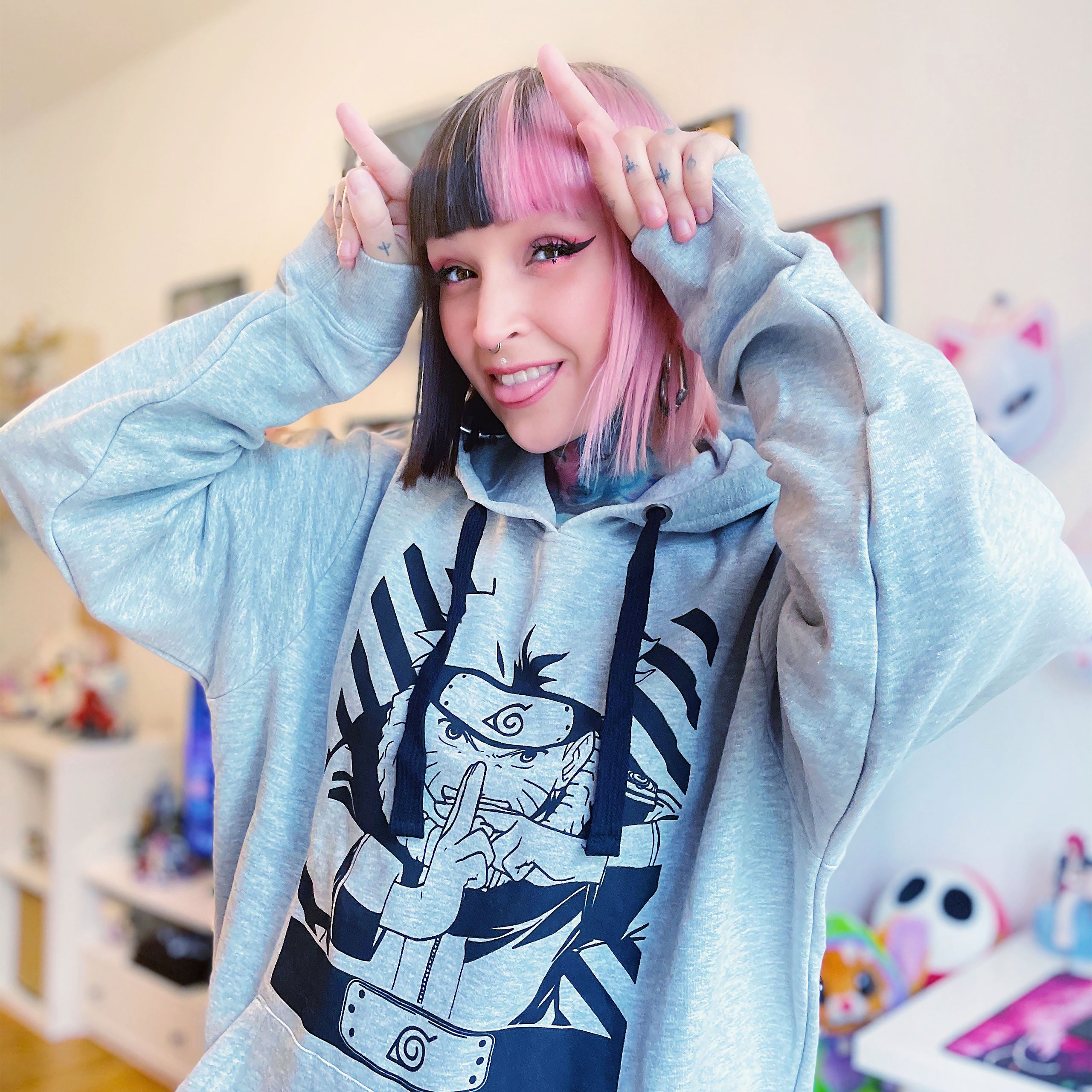 Produktbild Naruto Shippuden - Uzumaki Naruto Hoodie grau